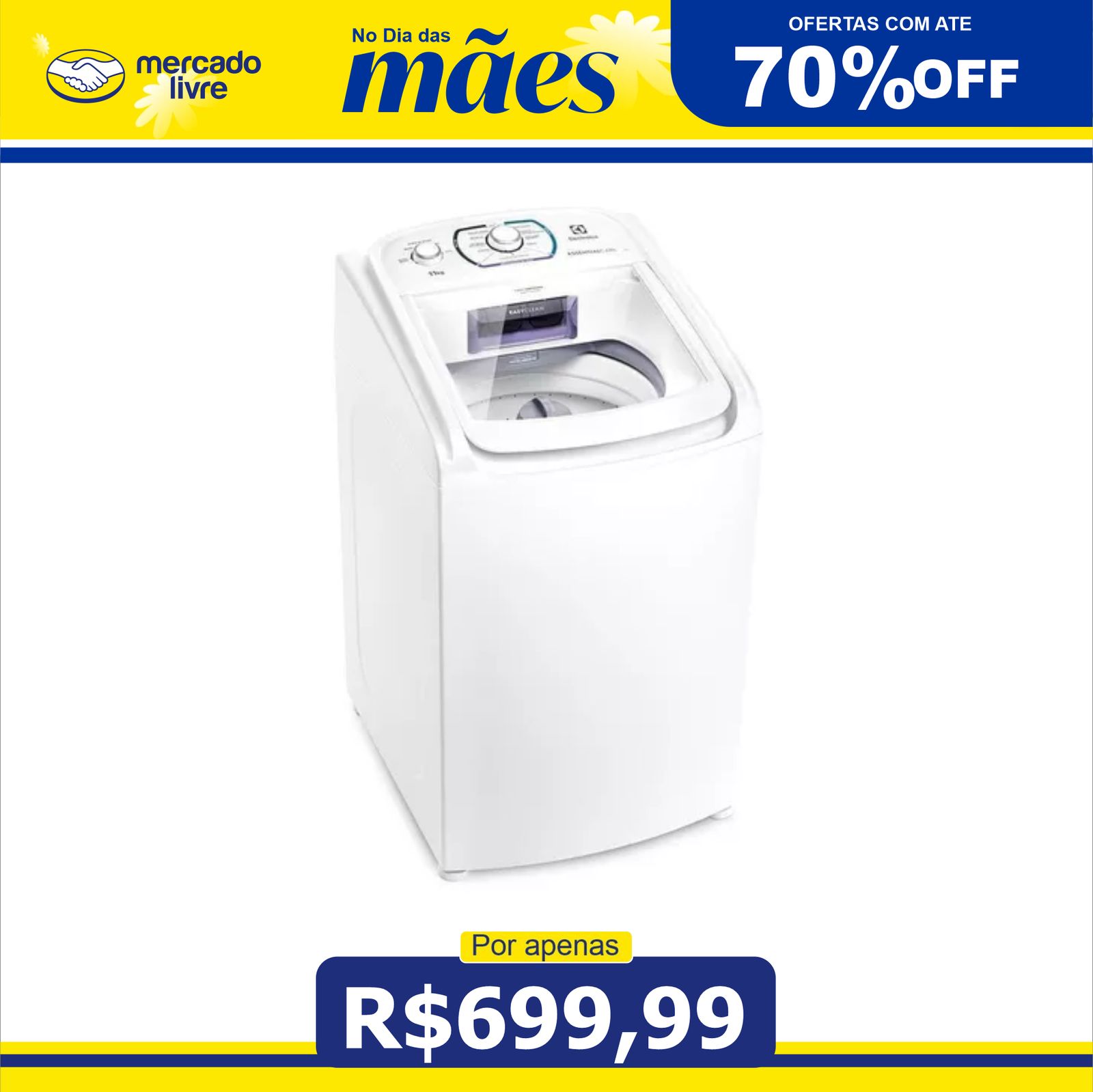 Miniatura de Lavadora De Roupas Electrolux Essencial Care 11kg